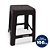 Banqueta Banquinho Adulto MArrom 100 Kg 45x32Cm Injeplastec - Imagem 5