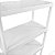 Prateleira Retangular Maxx 80x40x130 Cm 4 Andares Branca - Imagem 3