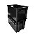 Organizador Multiuso Caixa 60 Lts Preta S/ Tampa Empilhável - Imagem 4