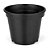 Kit Com 6 Vasos Para Plantio P14,5 1,1 L Preto Injeplastec - Imagem 3