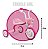 Triciclo Motoca Infantil Menina You Girl Rosa Buzina Nathor - Imagem 5