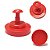 Modelador Amassador de Hamburguer 11Cm Prático PP Vermelho - Imagem 1