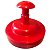 Modelador Amassador de Hamburguer 11Cm Prático PP Vermelho - Imagem 3