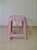 Banqueta Rosa Banco de Plástico Multiuso Suporta até 100 kg - Imagem 3