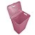 Cesto P/ Roupa Suja Retangular 72 Lts Rattan C/ Tampa Rosa - Imagem 1