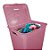 Cesto P/ Roupa Suja Retangular 72 Lts Rattan C/ Tampa Rosa - Imagem 2