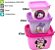 Conjunto Com 3 Potes Conect Quadrado Colorido Disney Minnie - Imagem 5