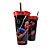 Copo Homem Aranha Spider Man 540 Ml Tampa Com Compartimento - Imagem 4