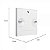 Espelho Quadrado C/ Aumento e Ventosa Prático 14Cm Ac.Branco - Imagem 4
