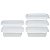 Kit 5 Potes Para Alimentos 240 ml Transp. Com Tampa Multiuso - Imagem 4