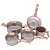 Conjunto De Panelas Sartin Cook Champanhe 5 Pçs Cerâmica - Imagem 1