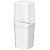 Porta Escovas Liso Branco Com tampa 8x8x20cm BPA Free - Imagem 1