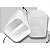 Porta Escovas Liso Branco Com tampa 8x8x20cm BPA Free - Imagem 5