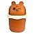 Lixeira Pequena 1,5l De Urso Marrom e Bege Porta Treco - Imagem 1