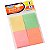 Bloco de Notas Smart 38x51mm 50 Folhas 4 Blocos Cores Pastéis - Imagem 1