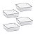 Kit 4 Potes Organizadores Quadrados Grandes Multiuso Modular - Imagem 1