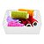 Cesto Organizador Decorativo Multiuso P 19X13,8X6,5Cm Branco - Imagem 2