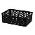 Cesto Organizador Decorativo Multiuso P 19X13,8X6,5Cm Preto - Imagem 1