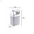 Lixeira de Pia Prática Branco Tampa Basculante Rattan 4,5L Nitron - Imagem 3