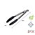 Pegador Inox Culinária Com Ponta de Silicone 23Cm Preto - Imagem 2