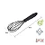 Batedor Manual Fio Silicone c/ Cabo em PP Preto 31cm - Imagem 3