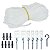 Kit Para Varal de Teto 13m Corda Nylon com Roldanas e Buchas - Imagem 2