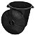 Cesto de Lixo Lixeira 100 Litros Com Tampa 56x50 Cm Preto PLASNORTHON  	1410 R - Imagem 4