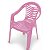 Cadeira Poltroninha Kids Infantil Plástica Rosa Resistente - Imagem 1