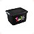 Caixa Organizadora Multiuso Preta Com Trava 10 Lts 19x36x26 - Imagem 2