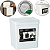 Lixeira de Pia Cozinha fly 5 Lts Branca 20X17X21 Paramount - Imagem 1