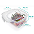 Pote Quadrado Transparente Extra Grande C/ Travas 3,7 Litros Nitron 3760.012.001 - Imagem 3