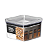 Pote Para Alimentos Tampa Hermética Organizador Casa 830ml - Imagem 2