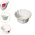 Vasilha Bowl Pote Tigela Branco 11x11x5cm plástico Paramount - Imagem 1