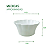 Vasilha Bowl Pote Tigela Branco 11x11x5cm plástico Paramount - Imagem 2