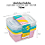 Kit 5 Potes Plástico Tampa Organiza Alimentos 750ml Jaguar - Imagem 3