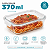 Pote De Vidro Hermético Mor 370ml Marmita Retangular - Imagem 1