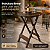 Mesa Alta Bistrô Dobrável Cor Marrom Bar Gourmet 100cm - Imagem 3