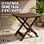 Mesa Dobrável Arqplast Cor Madeira Bar Restaurante 80cm - Imagem 6