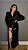 VESTIDO LONGO DECOTE V LAME PRETO - Imagem 2