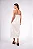 Vestido Midi Detalhe Busto Alpine Flower Liso Off White - Imagem 4