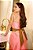 Vestido Tomara que Caia Arabesque Lisos Rosa Fluor - Imagem 3