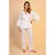 PIJAMA MANGA ¾ PLUMAS OFF WHITE - Imagem 1