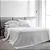 Kit Colcha Queen Cetim 270 Fios Buddemeyer Bud Vision New Colors II 100% Algodão Penteado Branco 3 peças - Imagem 3