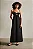 VESTIDO LONGO MATELASSADO LACRO PRETO - Imagem 1