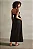 VESTIDO LONGO MATELASSADO LACRO PRETO - Imagem 3