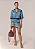 SHORT AZUL FEMININO CURTO DENIM CHAMBRAY - Imagem 1