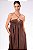 VESTIDO LONGO TIRAS MARROM - Imagem 1