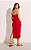 VESTIDO TUBO ALÇA REMOVIVEL VERMELHO - Imagem 3