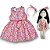 Kit Vestido Infantil COM Boneca - Rosa Confete - Imagem 1