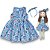 Kit Vestido Infantil COM Boneca - Azul - Imagem 1